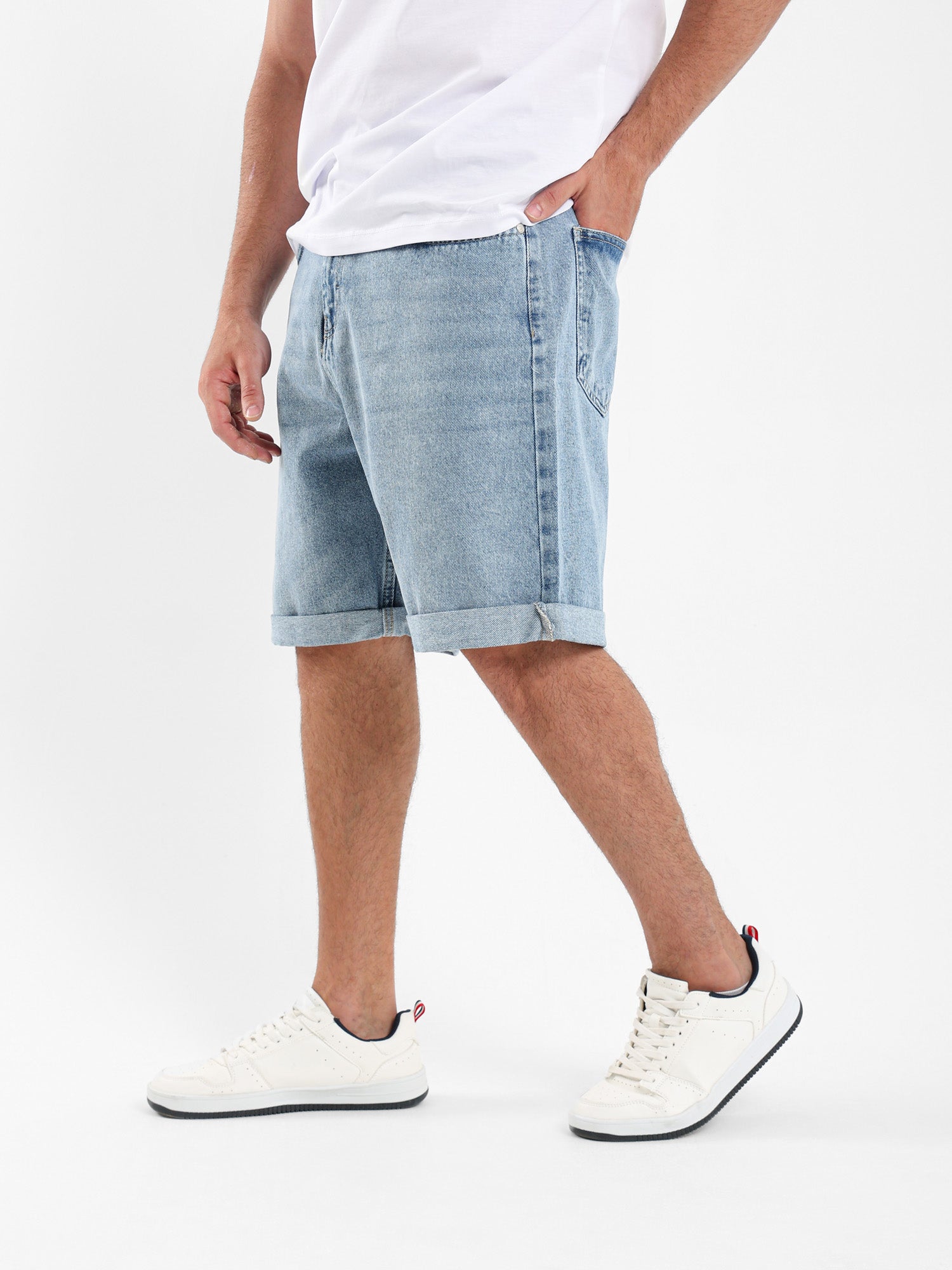 Regular Fit Denim Shorts