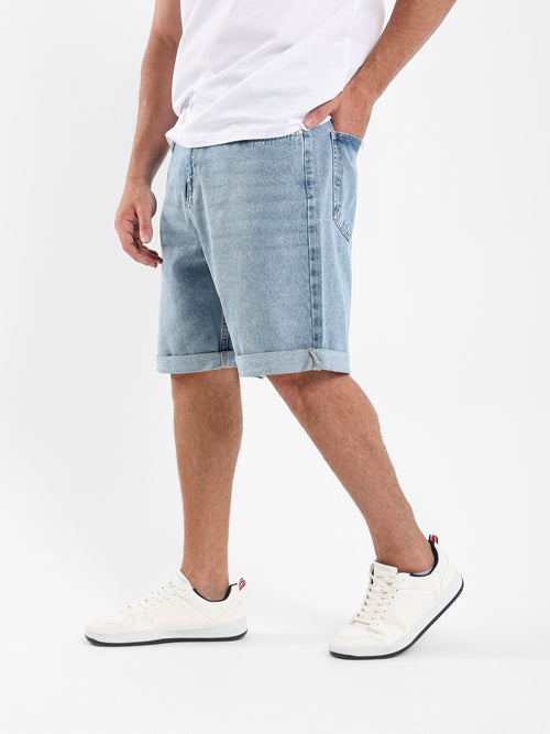 Regular Fit Denim Shorts