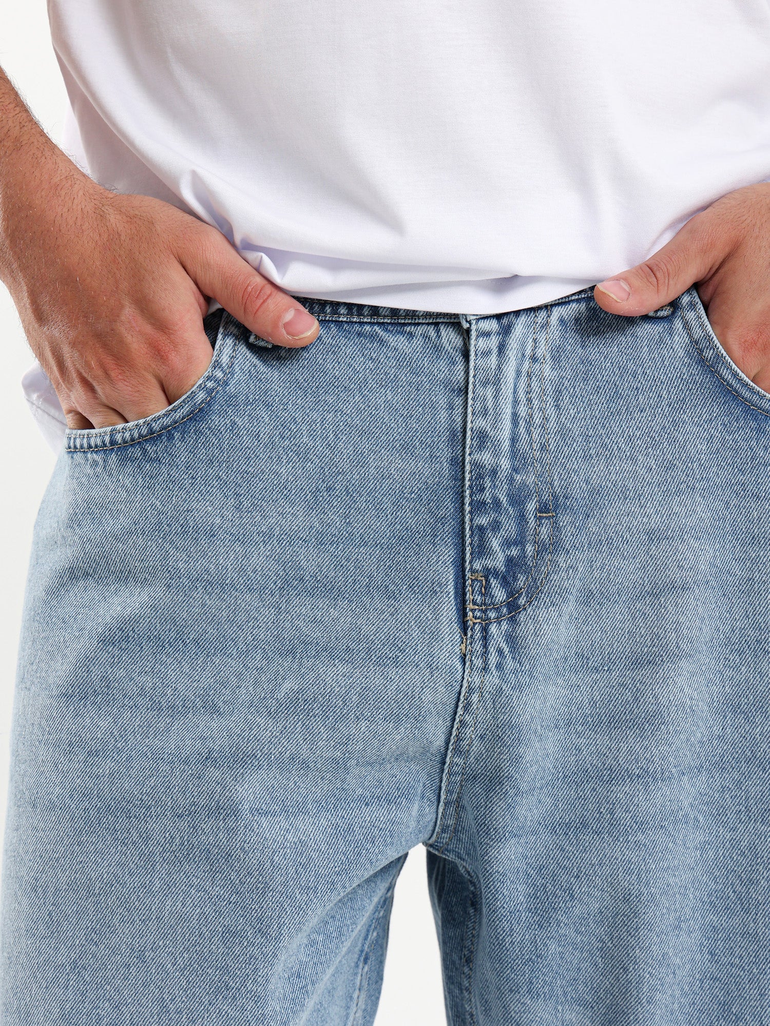 Regular Fit Denim Shorts