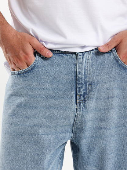 Regular Fit Denim Shorts