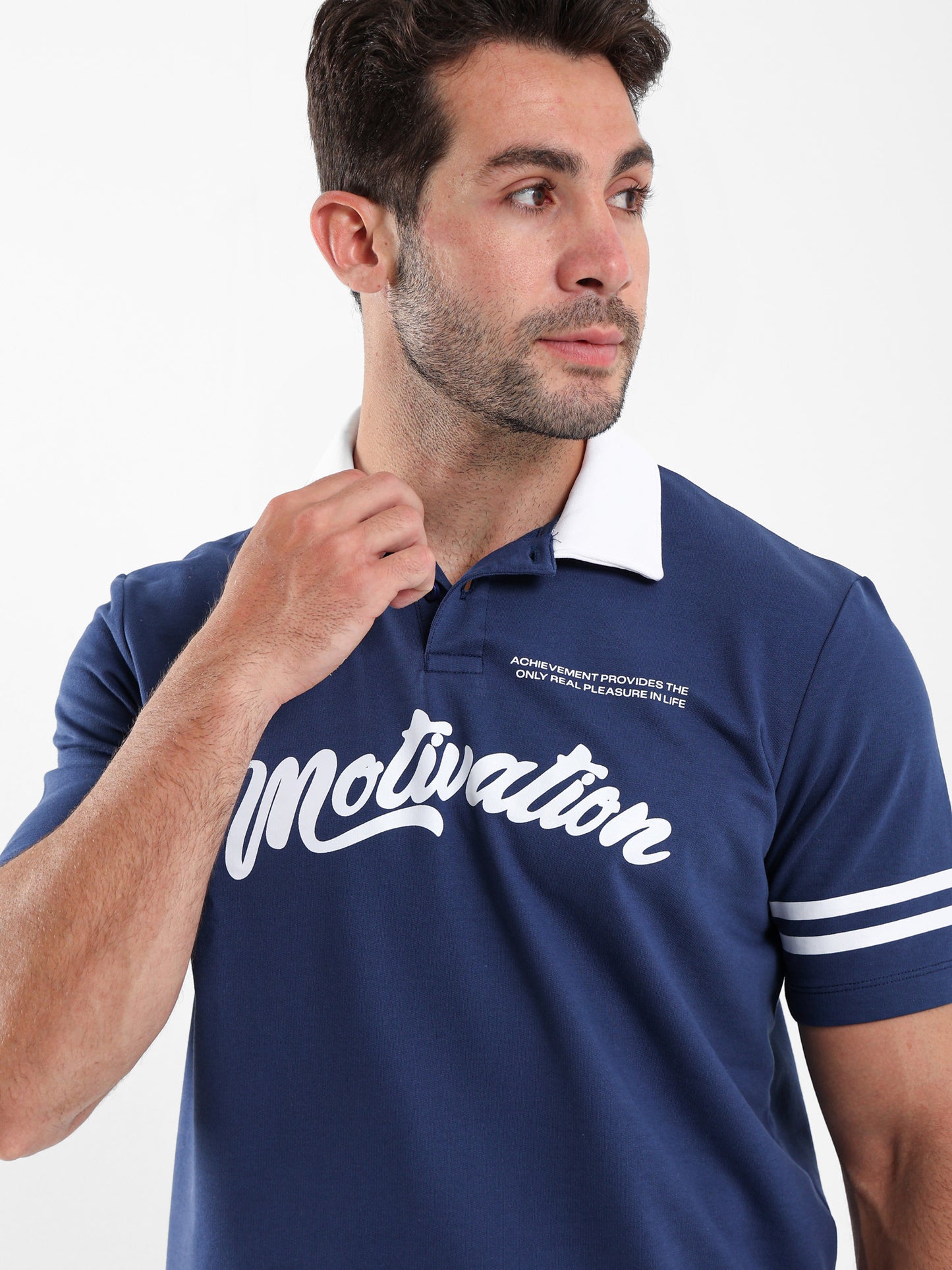 Contrasting Color Polo Shirt