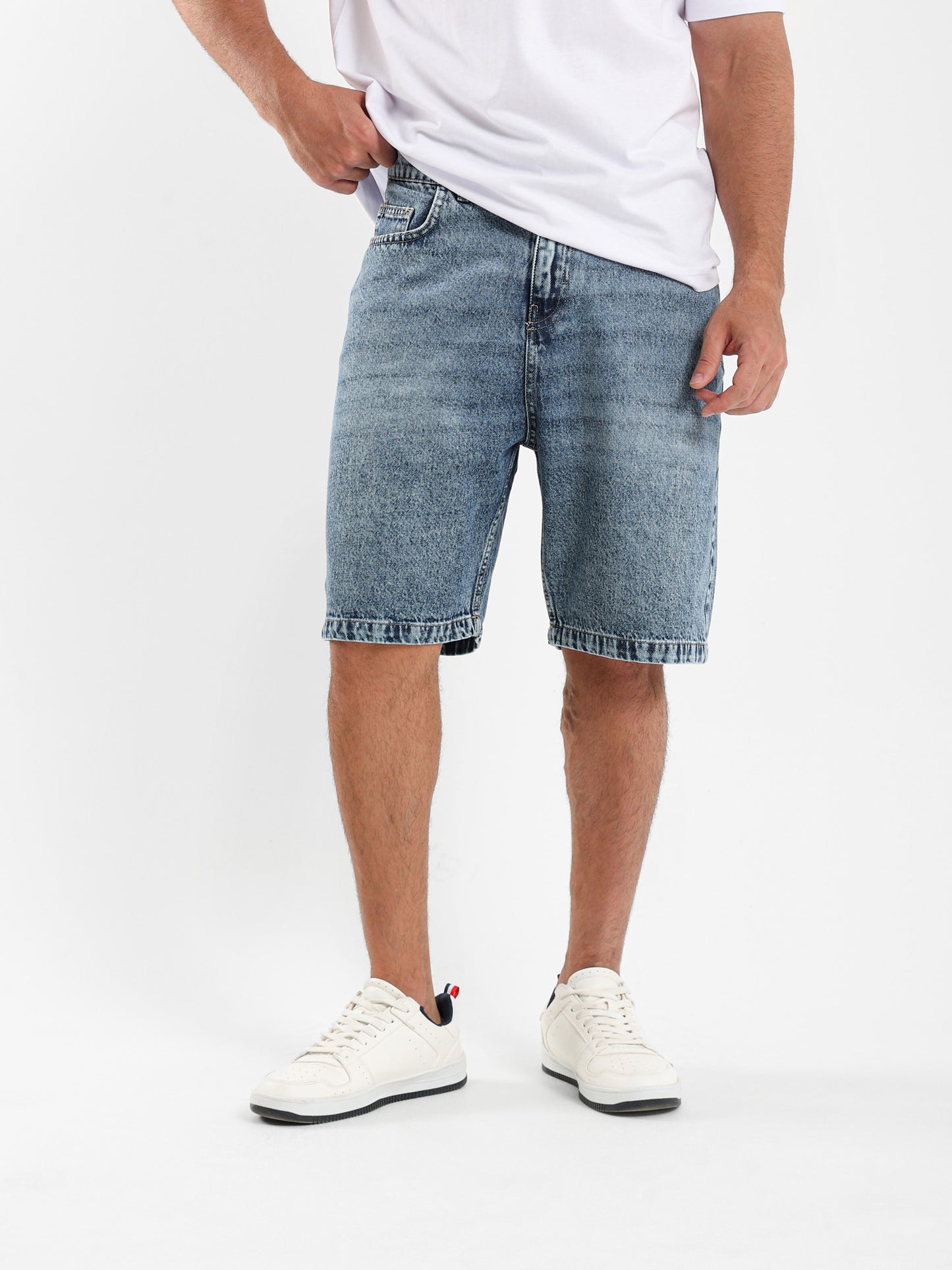 Regular Fit Denim Shorts