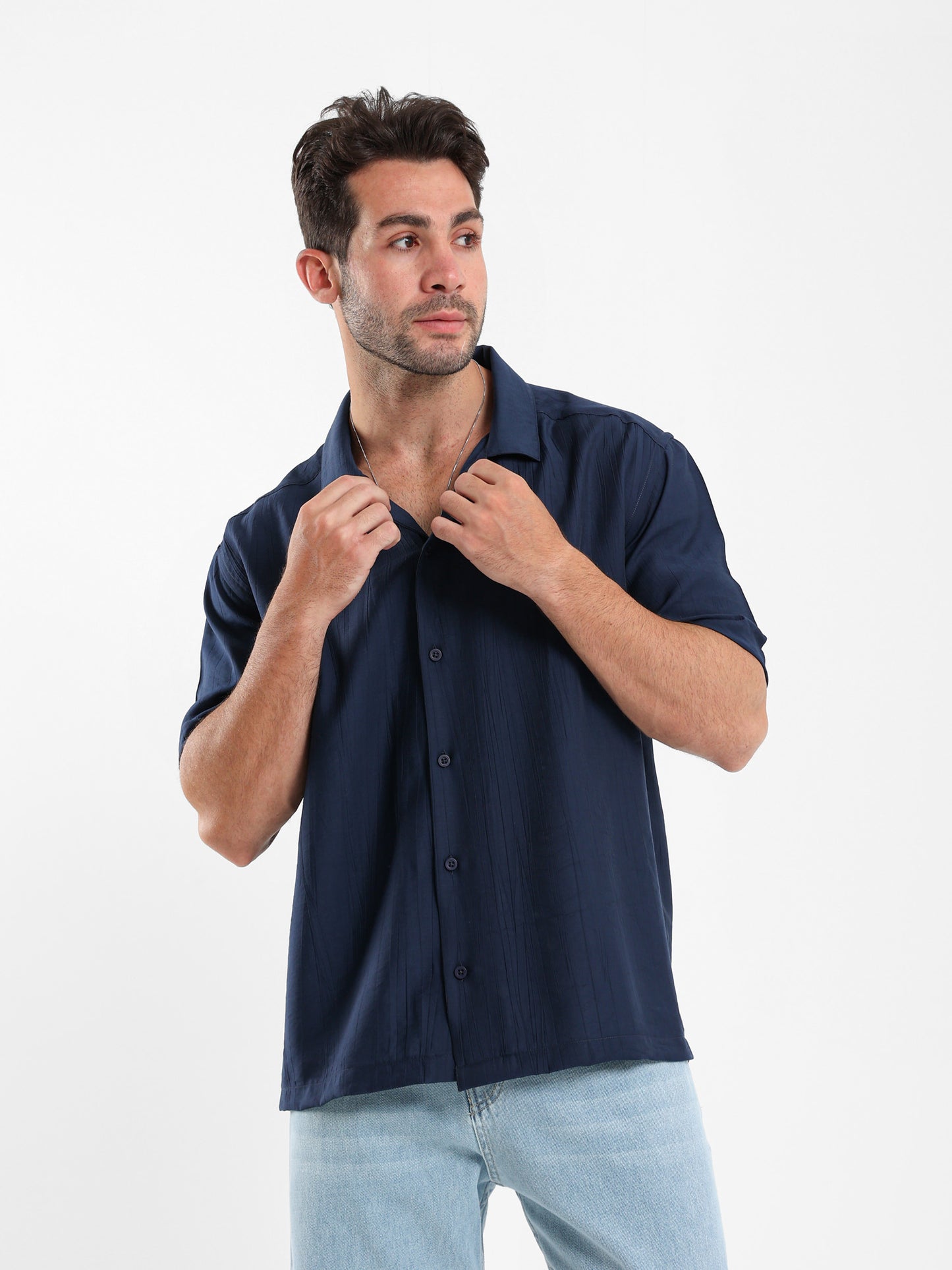 Textured Half Sleeves Shirt