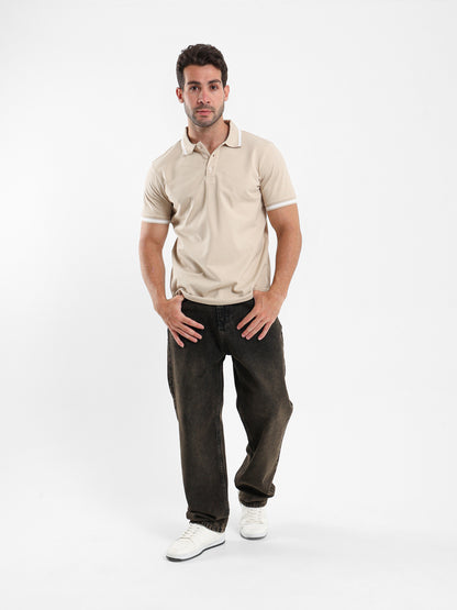 Contrast Trim Polo Shirt