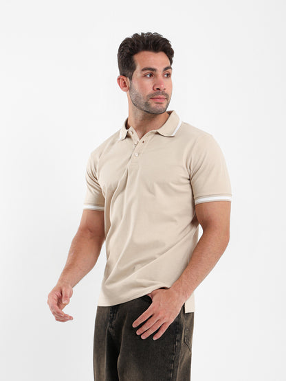 Contrast Trim Polo Shirt