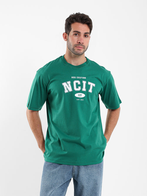 تيشيرت NCIT بطباعة أمامية