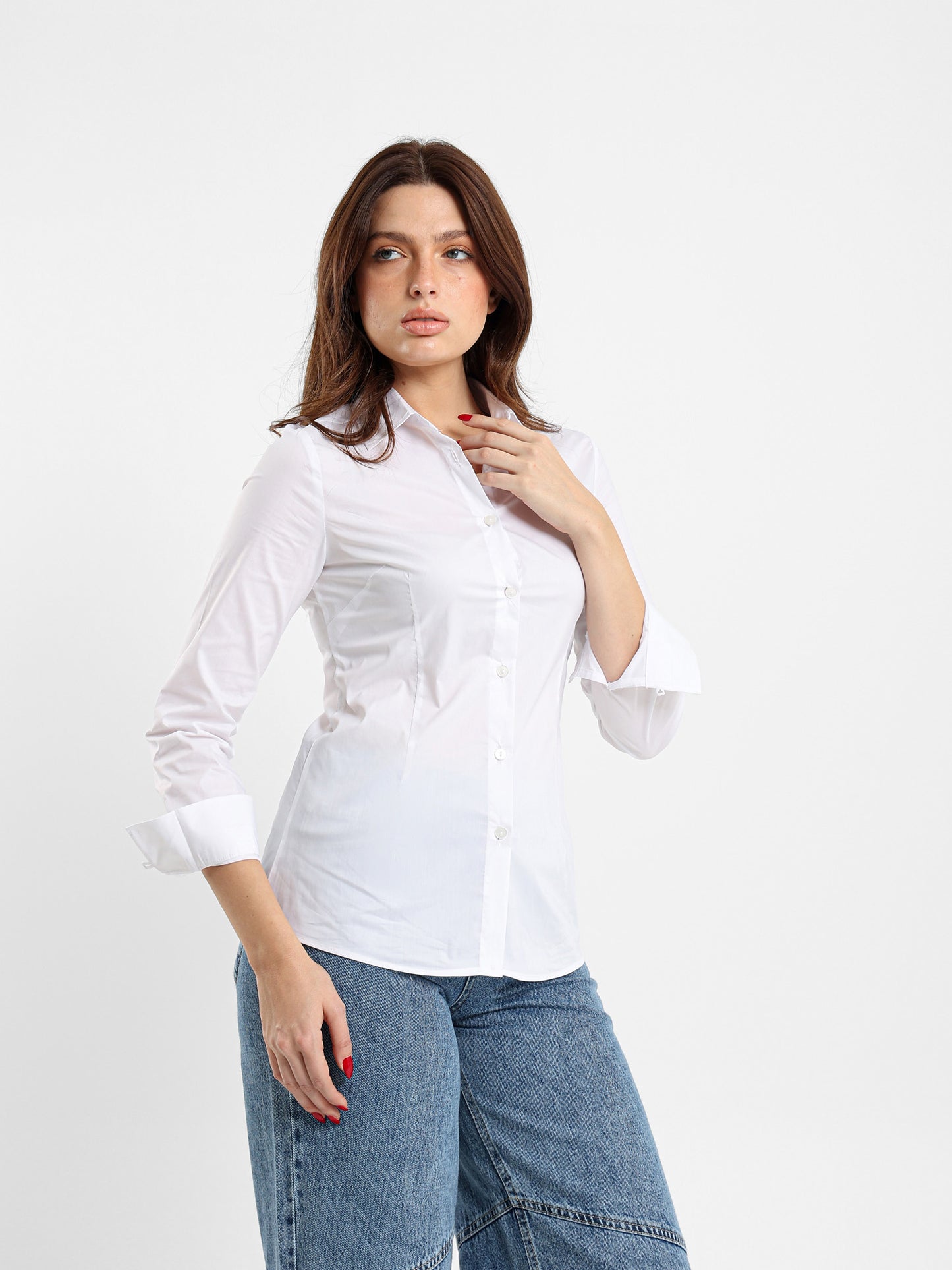 Fitted Poplin Shirt