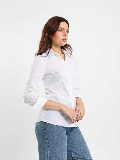 Fitted Poplin Shirt